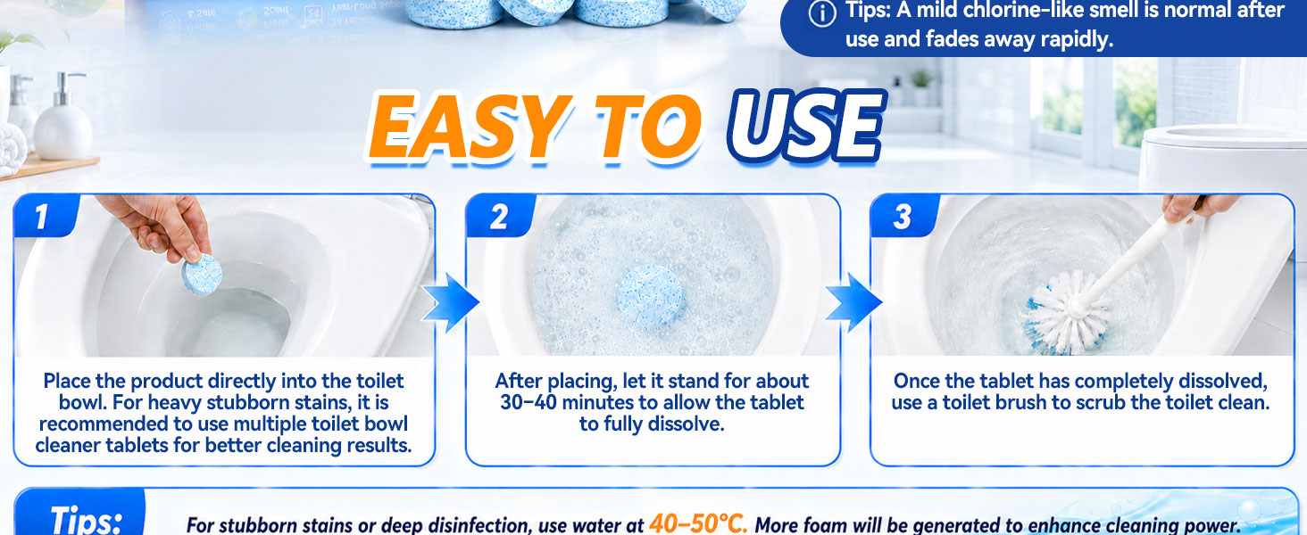 hard water toilet tablets