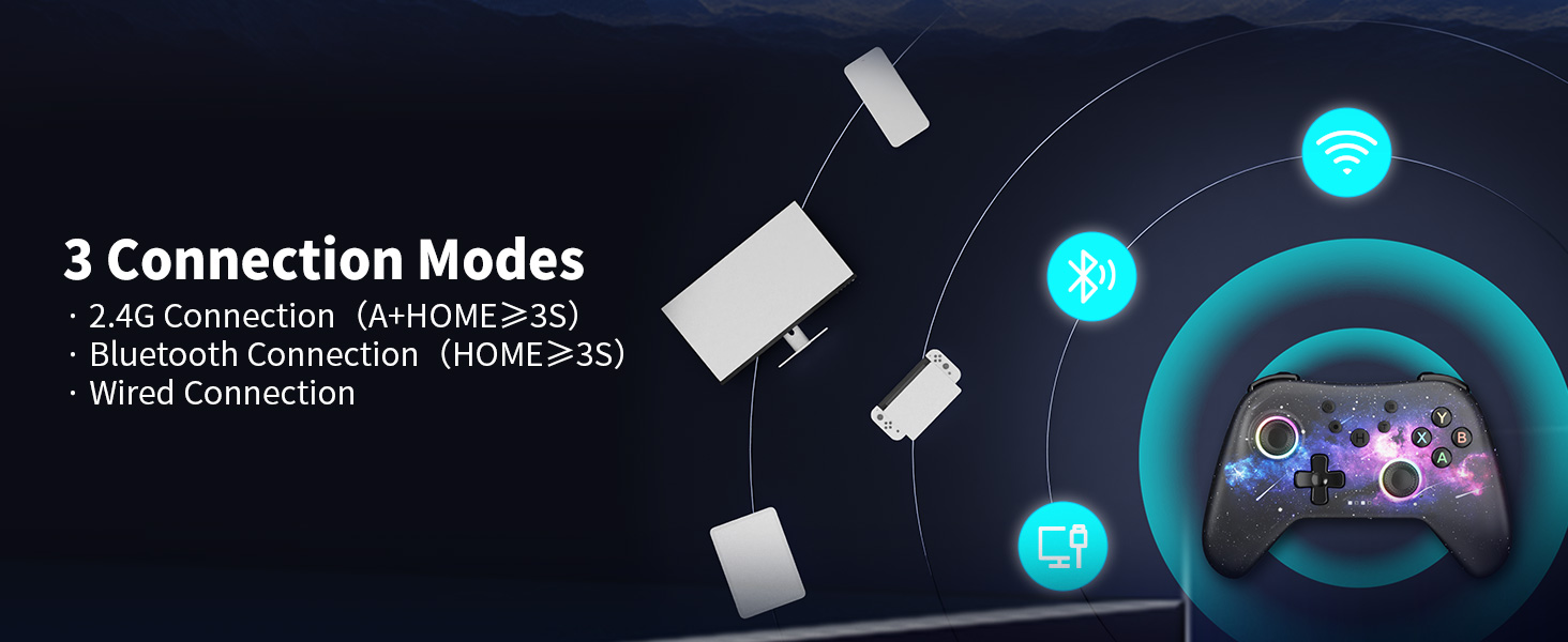 AceGamer 2.4G Wireless Bluetooth Controller