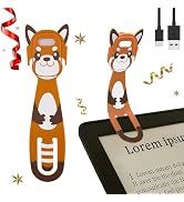 Hoxutym Rechargeable Kids Book Light, Cute Bookmark Reading Light for Kids, Dimmable Portable LED...