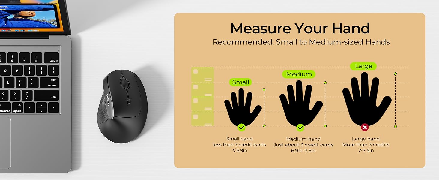 ergonomic mouse for small and medium hands