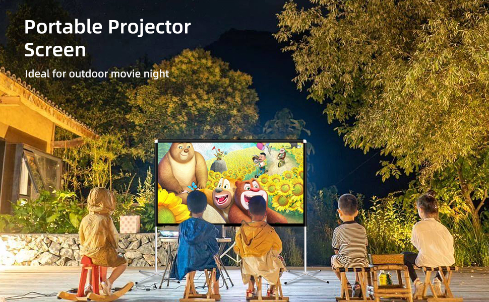 Aodiou Projector Screen 60 Inch