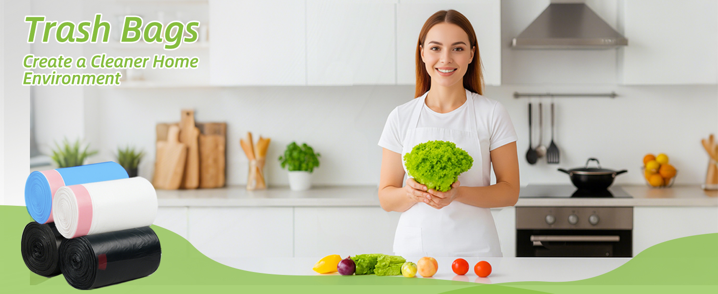 white garbage bags 13 gallon tall kitchen