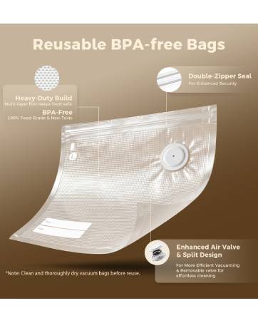 Reusable Vacuum Sealer Bags for Food