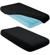 Entisn 2 Pcs Kids Air Mattress Fitted Sheets Only, 34.5x62x7 Inch Microfiber Toddler Inflatable M...