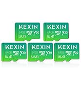 KEXIN Micro SD Card 64GB 5 Pack microSDXC Memory Card Class 10 Micro SD Card High Speed Up to 90M...