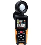 Mcbazel Digital Light Meter with HD Color Screen, 270° Rotatable Head &amp; Fast 8X/s Sampling – High...