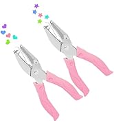 UCEC Heart+Star Hole Punchers, Hole Puncher Single, Handheld Paper Hole Punches, 1/4" Heart Star ...
