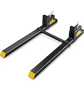 VEVOR Pallet Forks, 4000 lbs Clamp on Pallet Forks, 60" Total Length Heavy Duty Pallet Forks with...