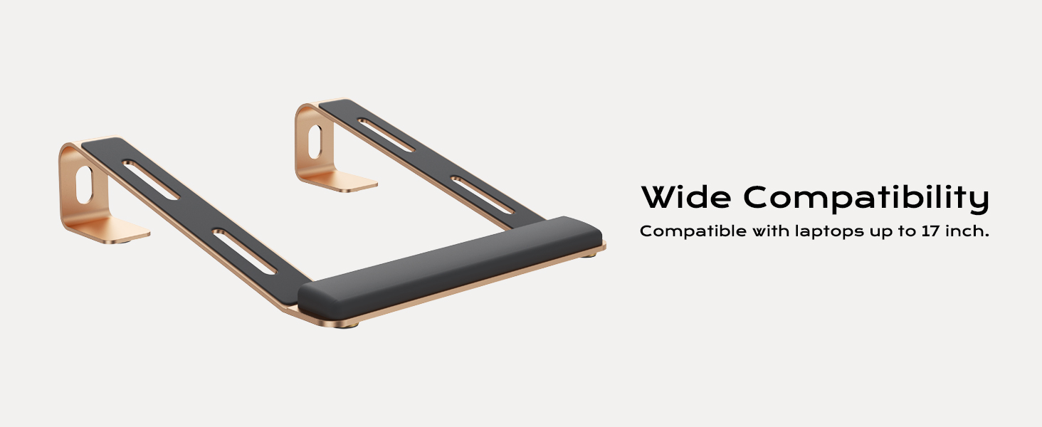 Detachable Ergonomic Laptop Mount Computer Stand for Desk, Aluminum Laptop Riser Notebook Stand 