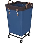 StorageWorks 160L Laundry Basket with Wheels, Large Rolling Hampers for Clothing Organizer, Dirty...