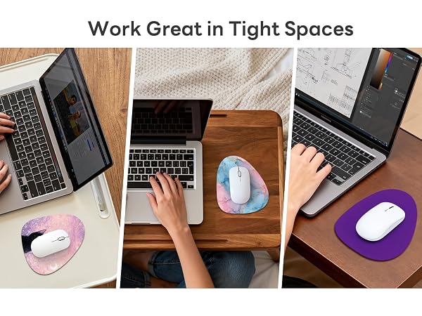 Rimilak Small Mouse Pad 6 x 7 Inch, Irregular Mini Mousepad