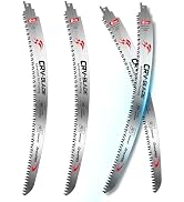 GRENPRO 12 Inch Japanese Teeth Reciprocating Saw Blades 4 Pcs, 6TPI Arc Edge Sawzall Pruning Blad...