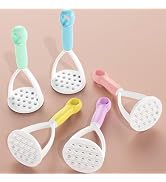 Random Color Manual Silicone Potato Masher, Kitchen Cooking Utensil for Non-Stick Cookware