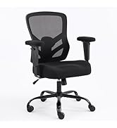YFO Ergonomic Office Chair, Mesh Computer Desk Chair with Adjustable Back Lumbar Support and Armr...