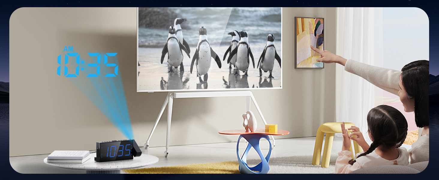 Projection Alarm Clock Radio