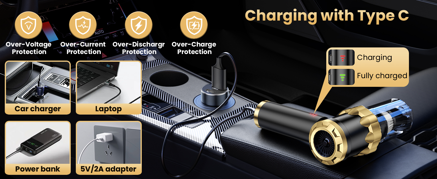 Car Vacuum Portable Cordless