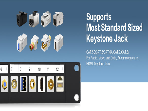 12port keystone patch panel