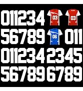 33 Pcs Iron on Numbers for Clothing, 8 Inch Heat Transfer Numbers 0 to 9 Jersey Numbers Large Iro...