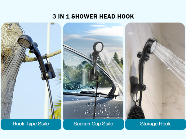 VERSATILE HOOK Equipped with a shower head and a spray head