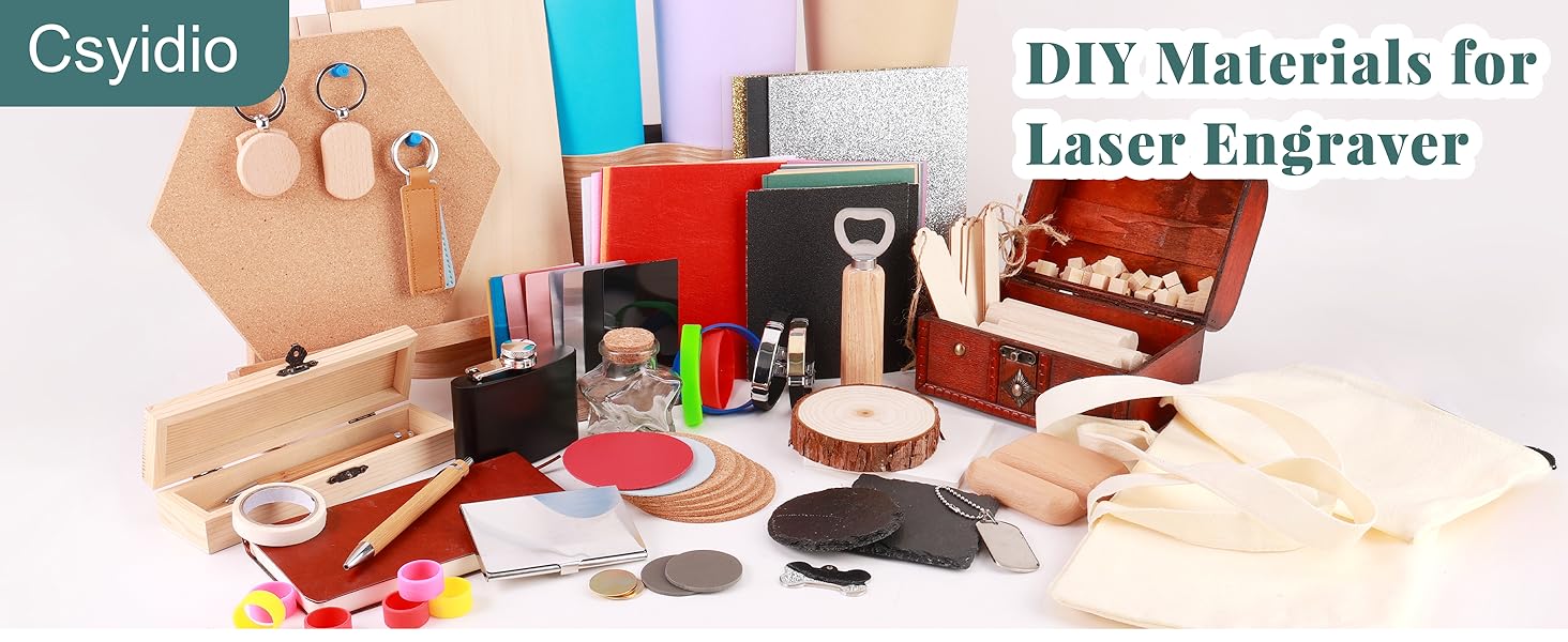 Materials Apply to All Laser Engraver