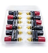 4MM Copper 2-Way Banana Plug Jack Socket Binding Post Video Speaker Terminal Connectors Power Amp...