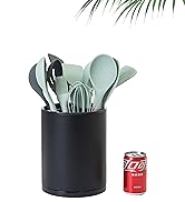 Kitchen Utensil Holder Extra Large 360° Rotating For Counter Organizer Stainless Steel Cooking
