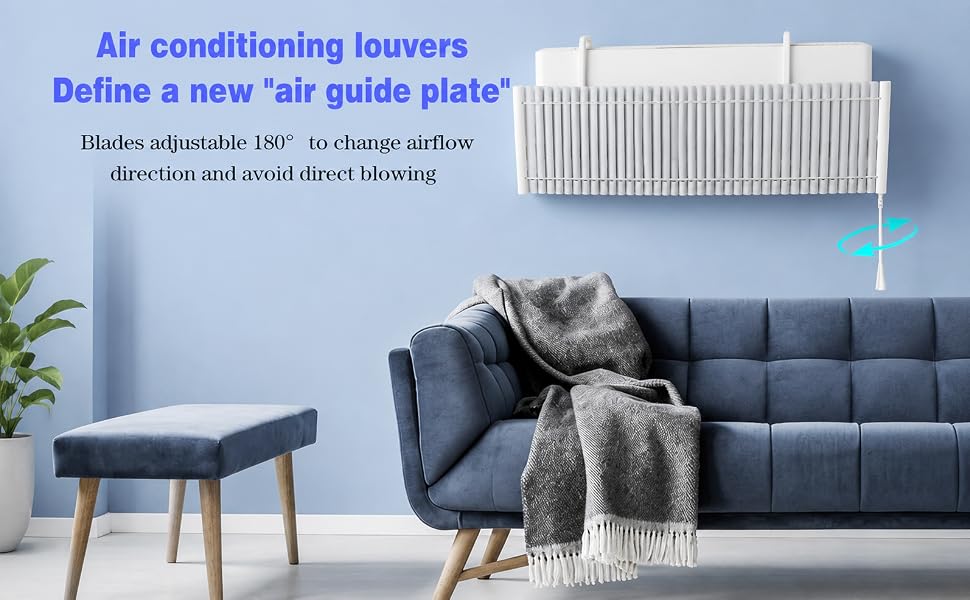 Anti-Direct Blowing Shield for Wall-Mounted Air Conditioners