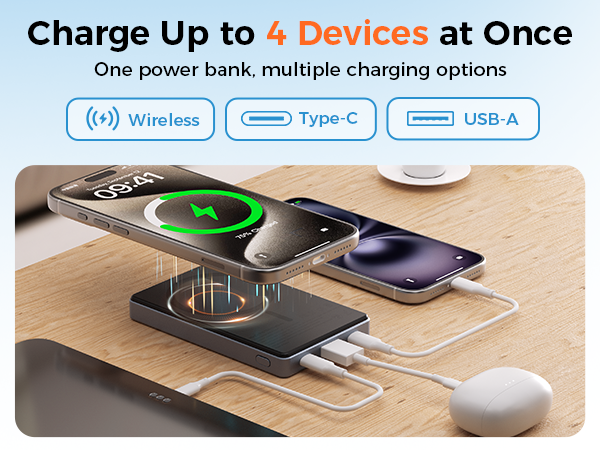 PD 35W Magnetic Wireless Power Bank 10000mAh 4