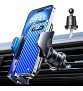 VANMASS Car Phone Holder Mount 2025 Upgraded [Patent Steel-Hook] Car Vent Phone Mount Clip Milita...