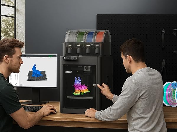 oto guard silk rainbow pla,multicolor filament,multicolor filament pla,3d printer filament silk