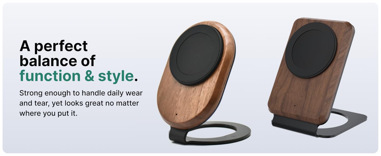 ARK Walnut and White Oak Phone Chargers