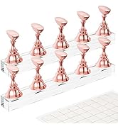 Nail Stand Acrylic Nail Art Display Stand Magnetic Nail Tips Practice Holder 54 Pcs Reusable Adhe...