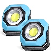 SEAMGAIC LED Rechargeable Solar Work Light, Magnetic Work Lights with 360 Degree Rotating Head, 5...