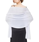 RonFoxi Chiffon Shawl Wraps Scarves for Formal Evening Party Dress, Bride Bridesmaid Shawl for We...