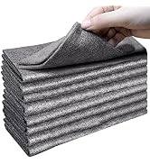 XANGNIER Thickened Magic Cleaning Cloth,8 Pcs Lint Free Cloth,Reusable Microfiber Cleaning Rag fo...