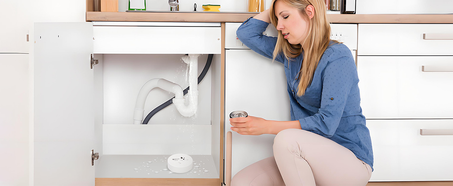 battery-operated water leak detector