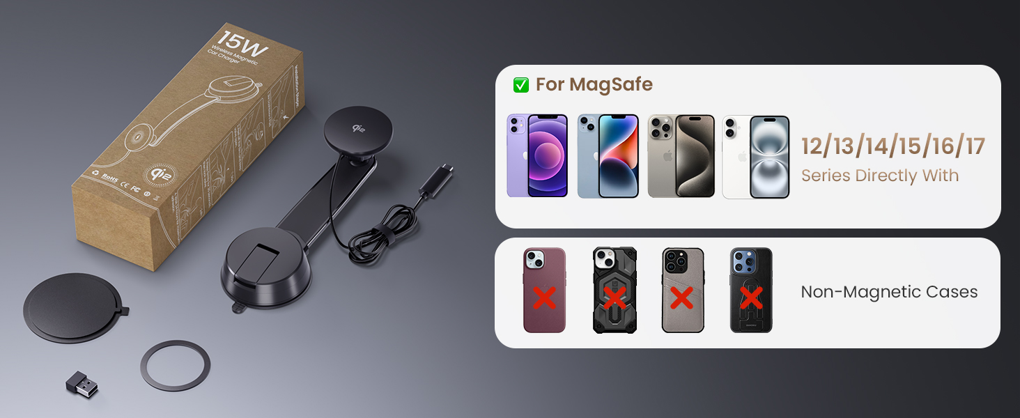 car dashboard phone mount cell phone holder for car iphone 17 16 16 14 12 13 windshield