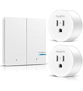 HAPYTHDA Remote Control Outlet Plug, 15A/1500W Wireless Light Switch for Lights, Fans, Projectors...