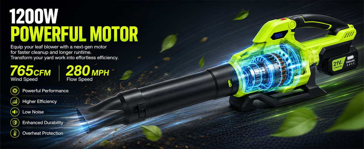 powerful leaf blower