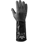 SHOWA 874 Butyl Chemical Resistant Safety Glove with Rough Grip, Unlined, 14 mil Thick, 14" Lengt...