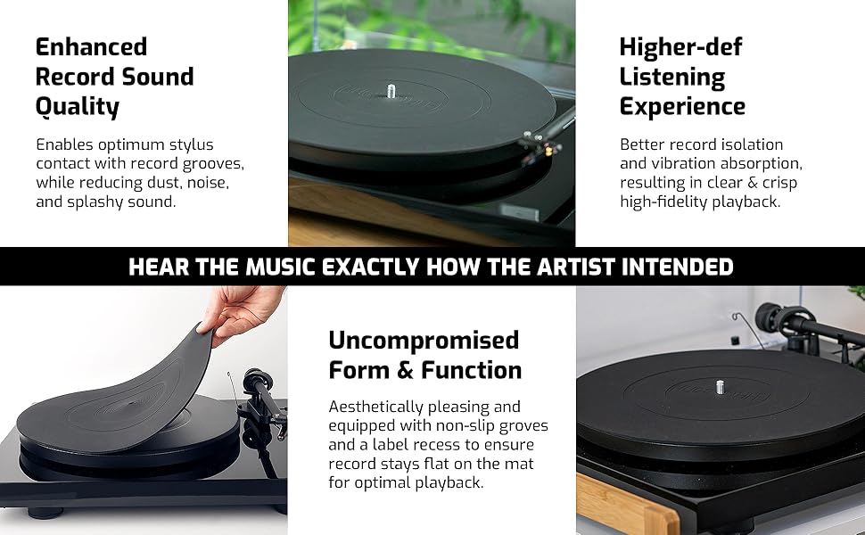 Hudson Hi-Fi Silicone Turntable Platter Mat