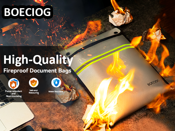 High-Quality Fireproof Document Bags