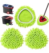 Jikefa 3 Pack Chenille Mop Head Replacements: Compatible with Ocedar Easywring 1 Tank System - Mi...