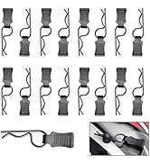 HobbyPark 50pcs Universal RC Car Body Clips w/Pull Tabs Black R Pins for 1/10 Scale Traxxas Arrma...