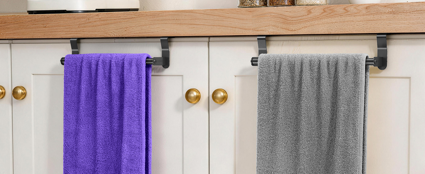 Over Cabinet Towel Holder