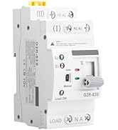 Mini ATS AC Automatic/Manual Transfer Switch 2P 63A 110V, ATS Manual Transfer for Uninterruptible...