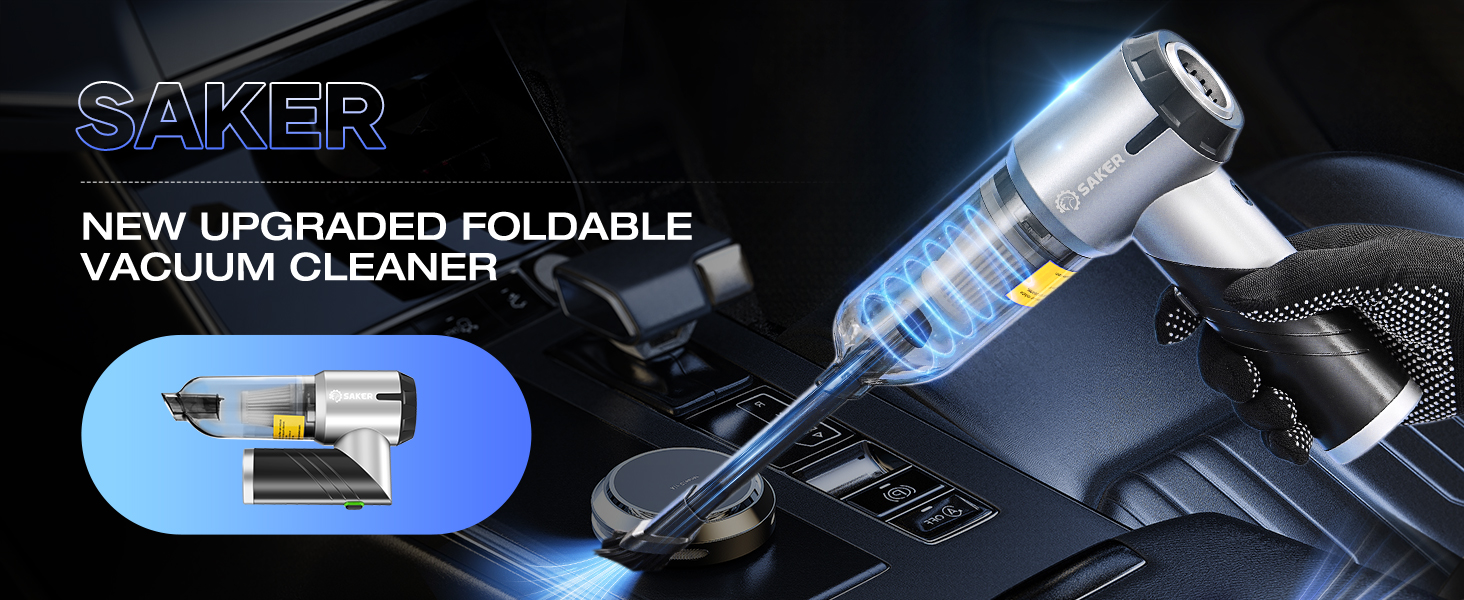 Saker New Upgraded Foldable Vacuum Cleaner