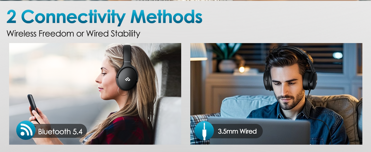 black Bluetooth Headphones
