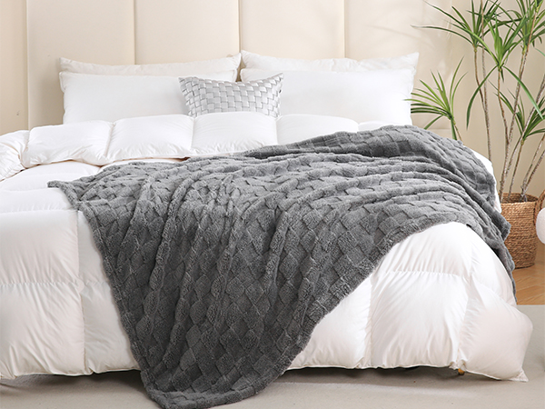 dark gray throw
