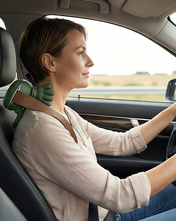 girl driving with Moki by NALOO